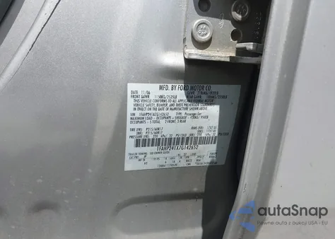 2007 Ford Five Hundred Sel z USA, uszkodzony, nr VIN 1FAHP241X7G142652